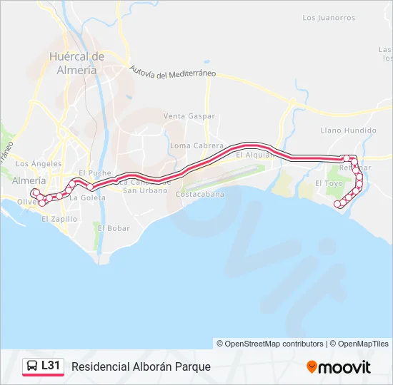 L31 Bus Line Map