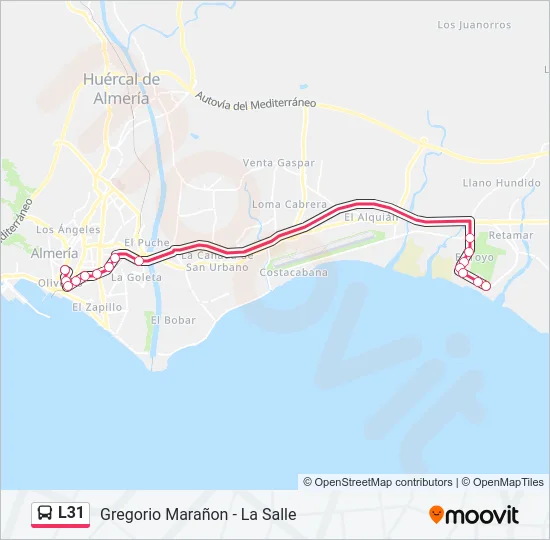 L31 Bus Line Map