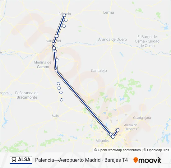 ALSA Bus Line Map