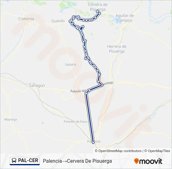 PAL-CER Bus Line Map