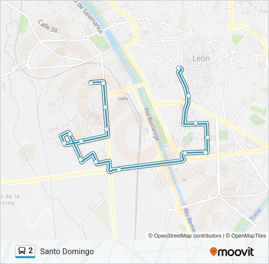2 Bus Line Map