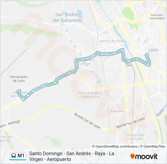 M1 Bus Line Map