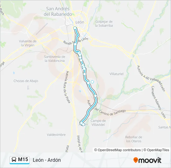 M15 Bus Line Map