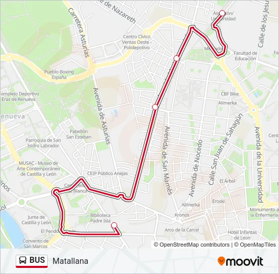 BUS Line Map