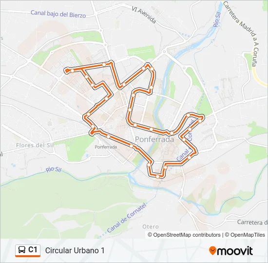 C1 Bus Line Map
