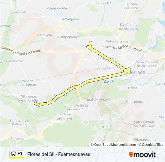 F1 Bus Line Map