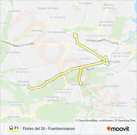 F1 Bus Line Map