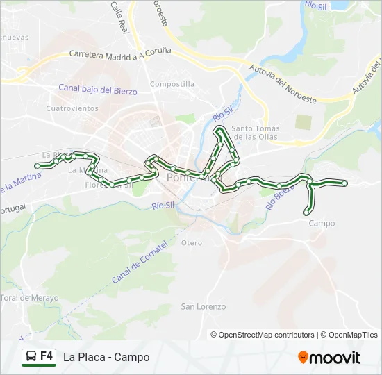 F4 Bus Line Map