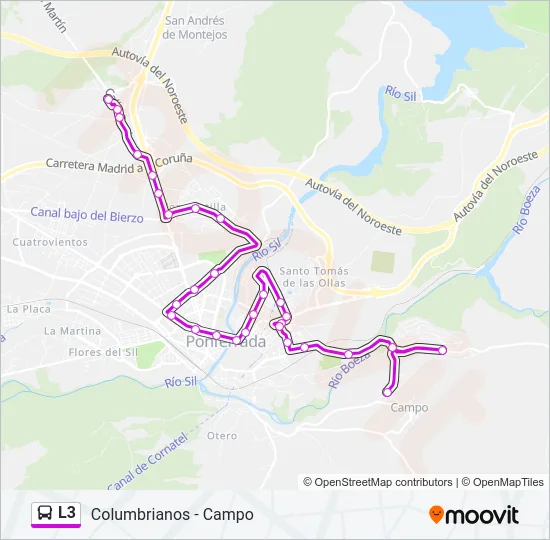 L3 Bus Line Map