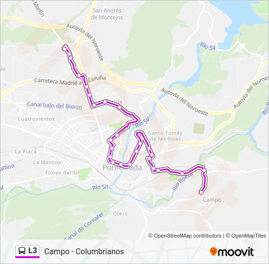 L3 Bus Line Map