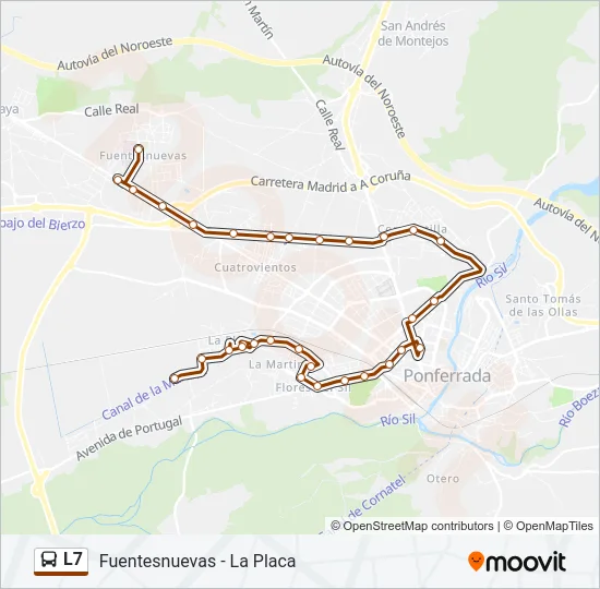 L7 Bus Line Map