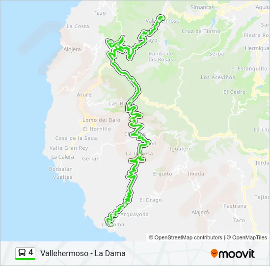 4 Bus Line Map