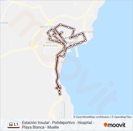 L1 bus Line Map