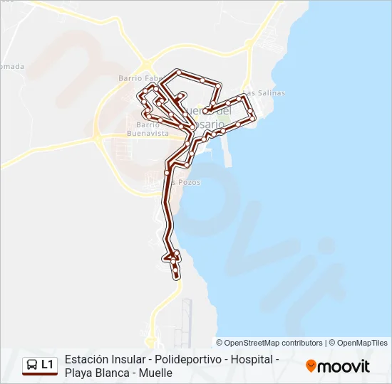L1 Bus Line Map
