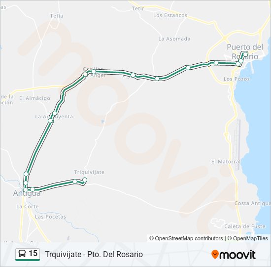 15 bus Line Map