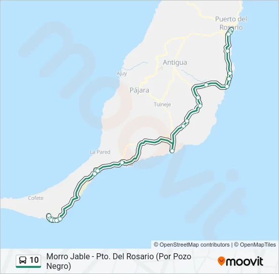 10 Bus Line Map