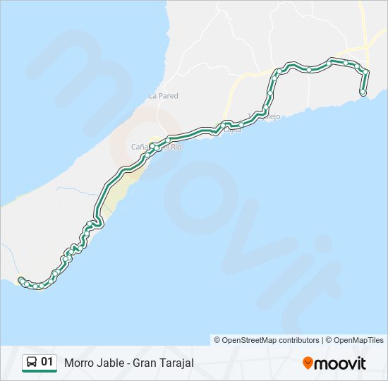 01 bus Line Map