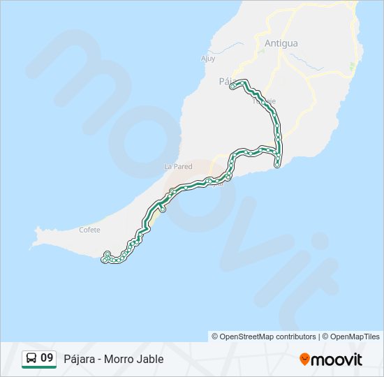 Mapa de 09 de autobús