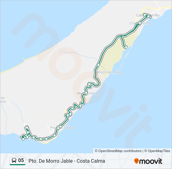 Mapa de 05 de autobús