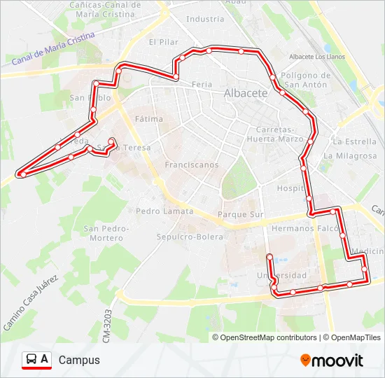 A Bus Line Map