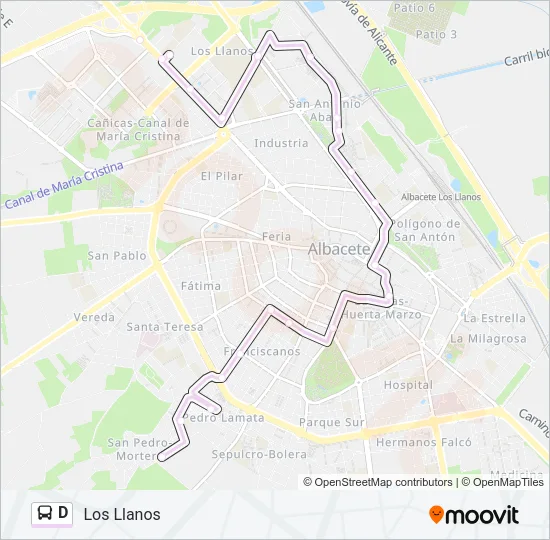 D Bus Line Map