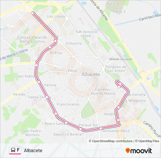 F Bus Line Map