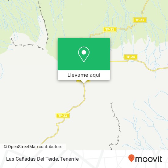 Mapa Las Cañadas Del Teide