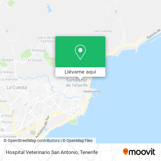 Mapa Hospital Veterinario San Antonio