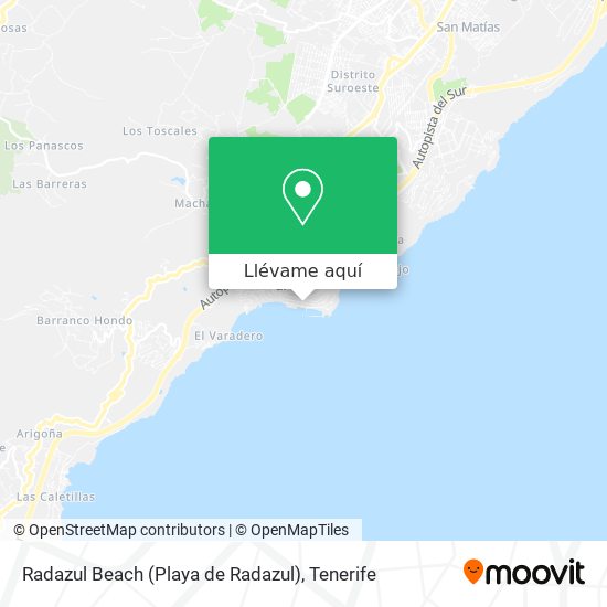 Mapa Radazul Beach (Playa de Radazul)