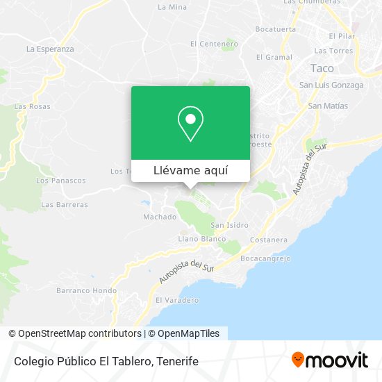 Mapa Colegio Público El Tablero