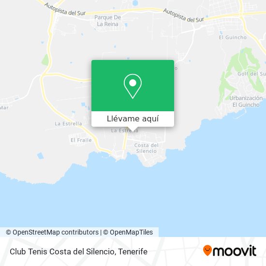 Mapa Club Tenis Costa del Silencio