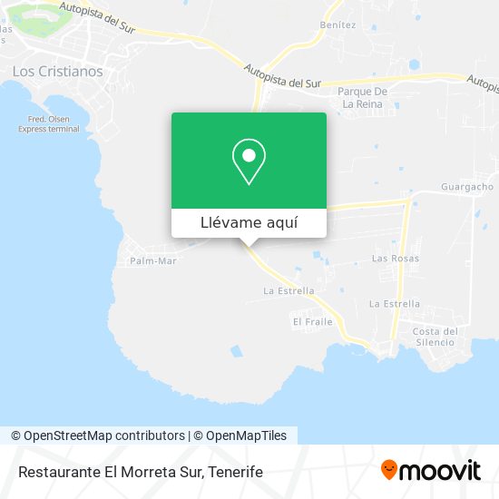 Mapa Restaurante El Morreta Sur