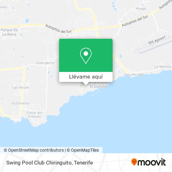 Mapa Swing Pool Club Chiringuito