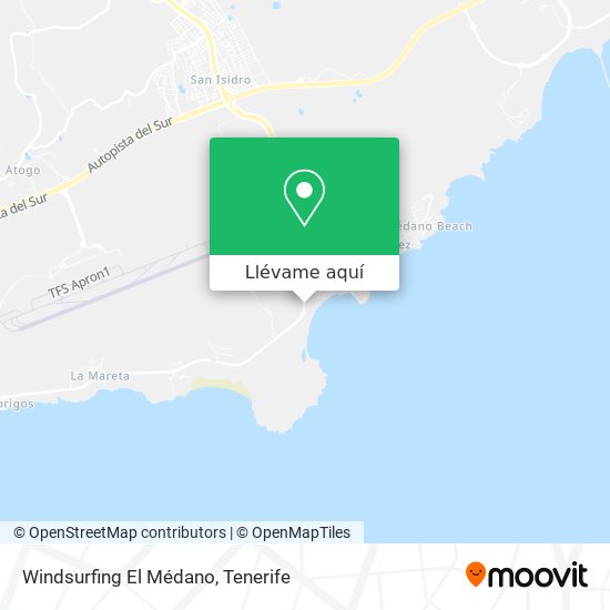 Mapa Windsurfing El Médano