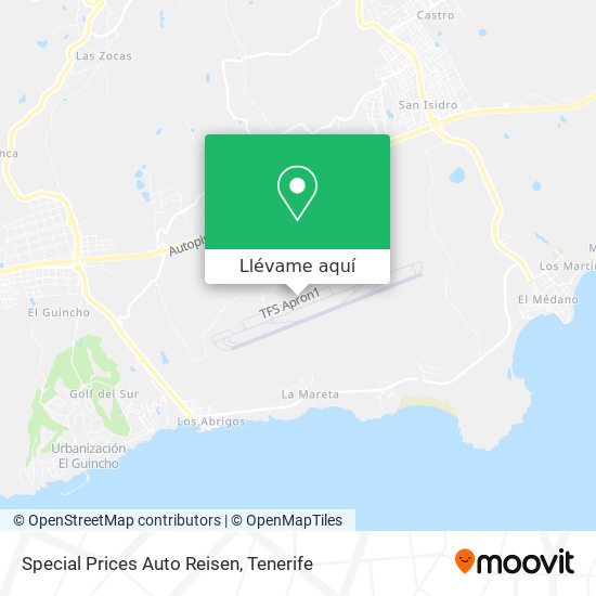 Mapa Special Prices Auto Reisen