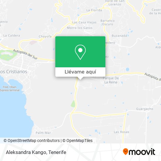 Mapa Aleksandra Kango