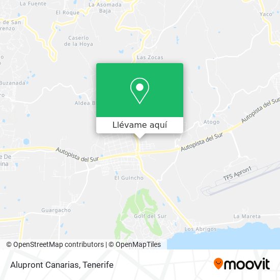 Mapa Alupront Canarias