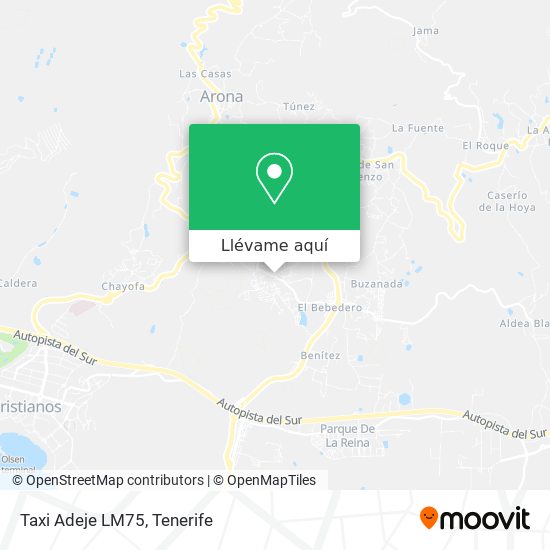 Mapa Taxi Adeje LM75