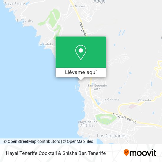 Mapa Hayal Tenerife Cocktail & Shisha Bar