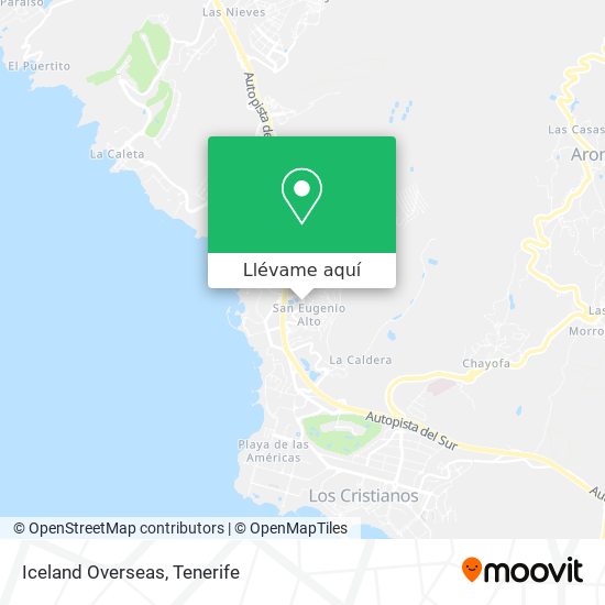 Mapa Iceland Overseas