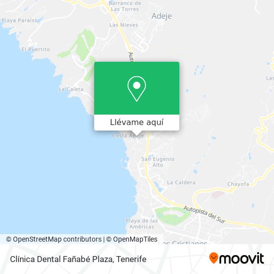 Mapa Clínica Dental Fañabé Plaza