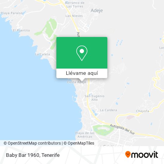 Mapa Baby Bar 1960