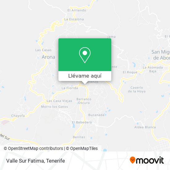 Mapa Valle Sur Fatima