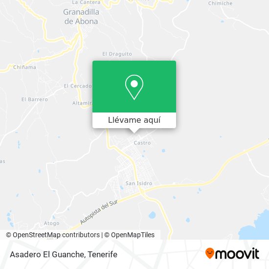 Mapa Asadero El Guanche