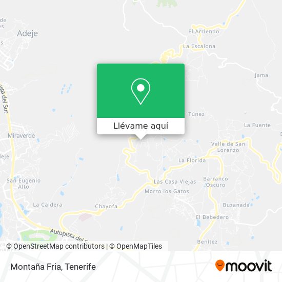 Mapa Montaña Fria