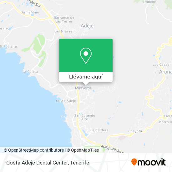 Mapa Costa Adeje Dental Center