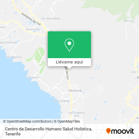 Mapa Centro de Desarrollo Humano Salud Holística