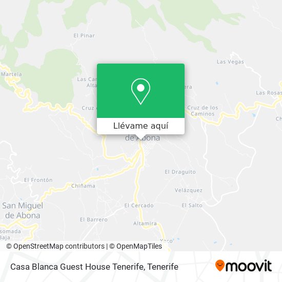Mapa Casa Blanca Guest House Tenerife