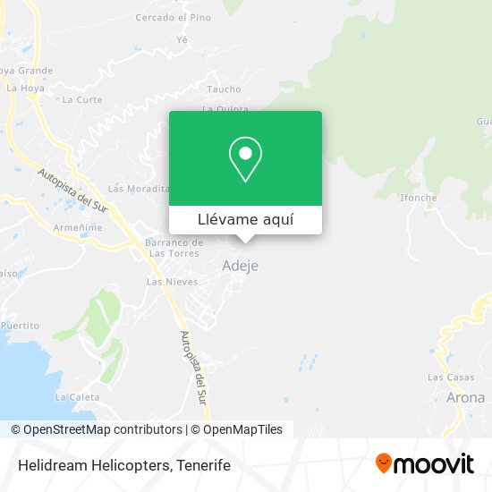 Mapa Helidream Helicopters