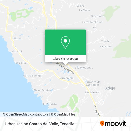 Mapa Urbanización Charco del Valle